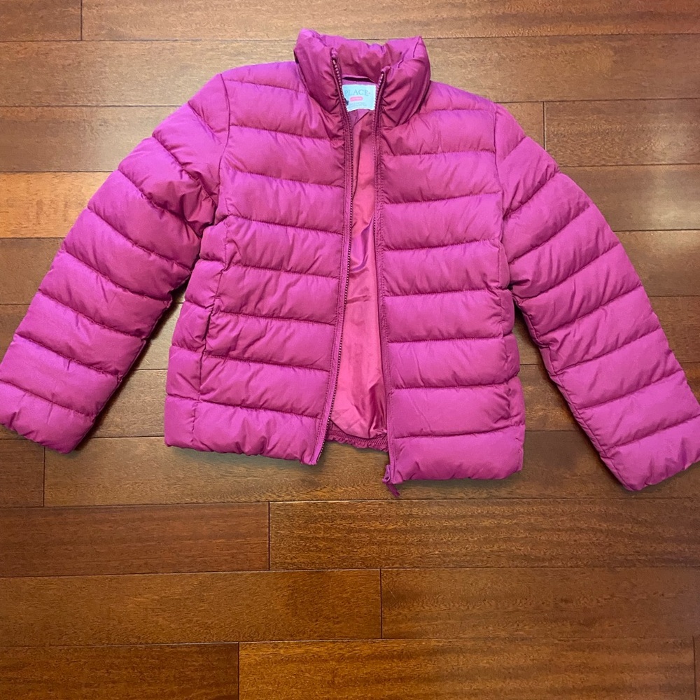 Place Fuchsia Puffer Jacket for Kids